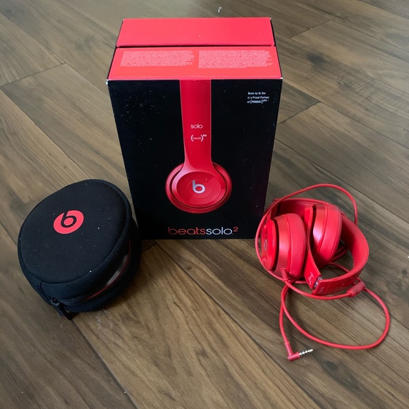 Jewelry Red Beats By Dr Dre Solo2 Wired Headphones Poshmark